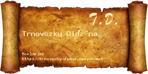 Trnovszky Diána névjegykártya